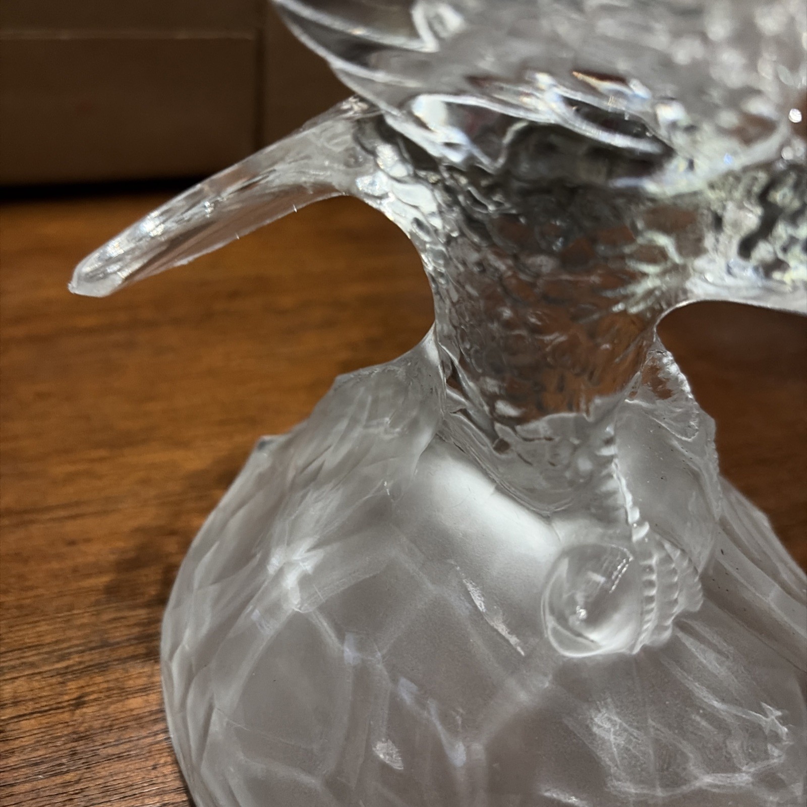 Figurine Cystsl Bald Eagle Crystal Glass Sculture