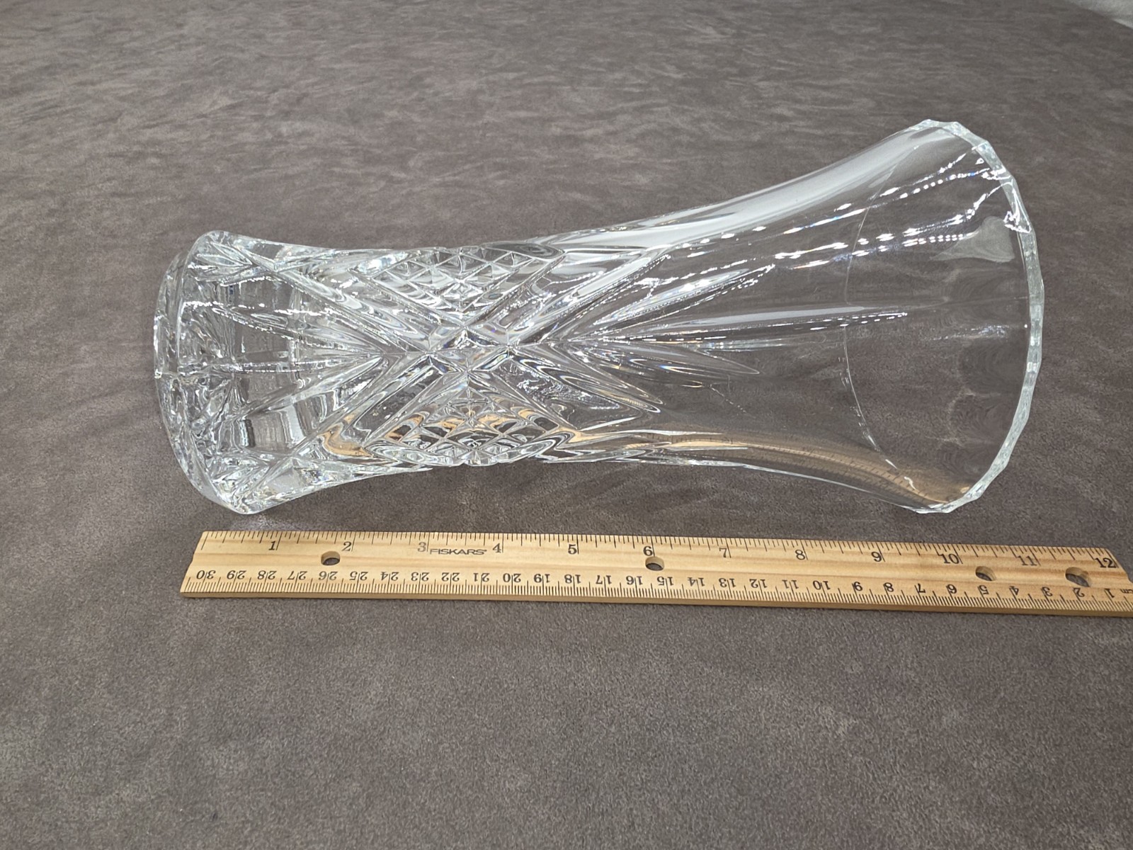 Vtg Cristal D’Arques-Durand Masquerade Diamond Cut 24% Lead Crystal From France