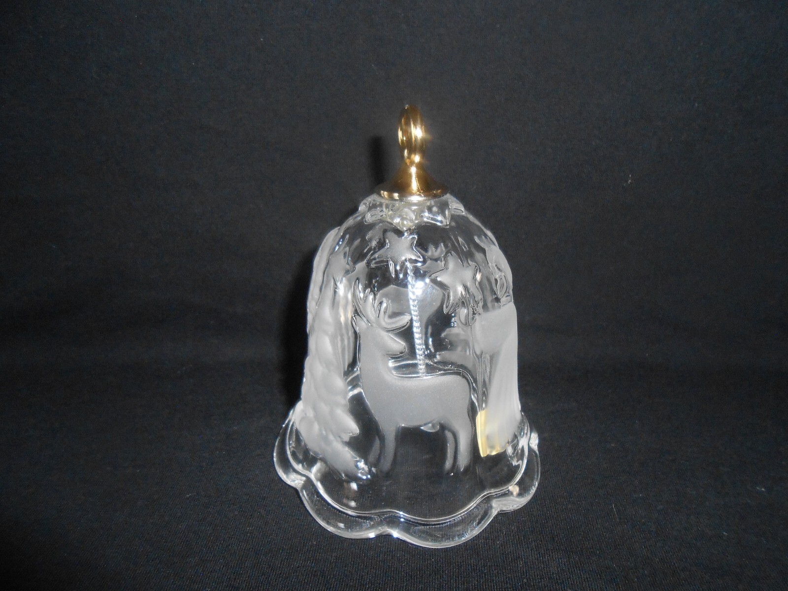 Mikasa Holiday Lights Glass Christmas Bell SA 835/922
