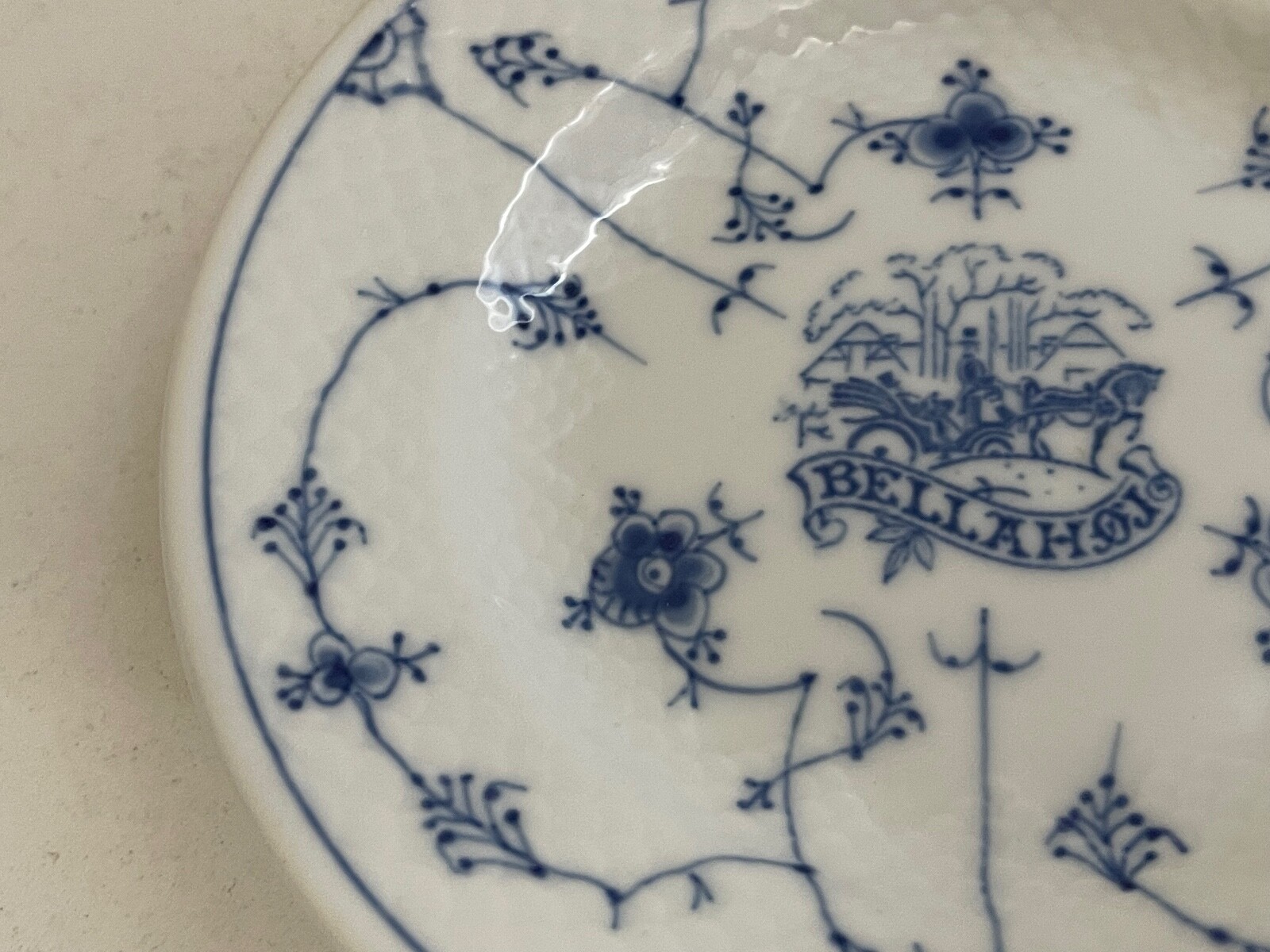 Vintage Antique Bing & Grondahl Copenhagen Porcelain Bellahoj Plate