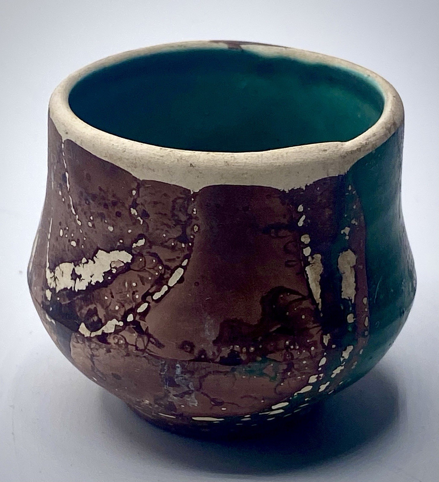 Rare Early Fine VTG Nemadji Swirl Mini Pot Garden of the Gods Pottery Colorado