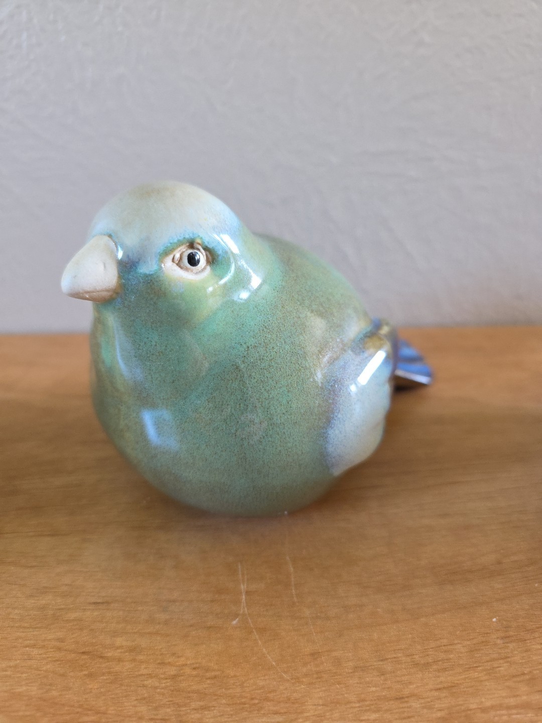 3 Chubby Round Pottery Birds Farmhouse Sparrow Finch Figurine Decor Nature Boho