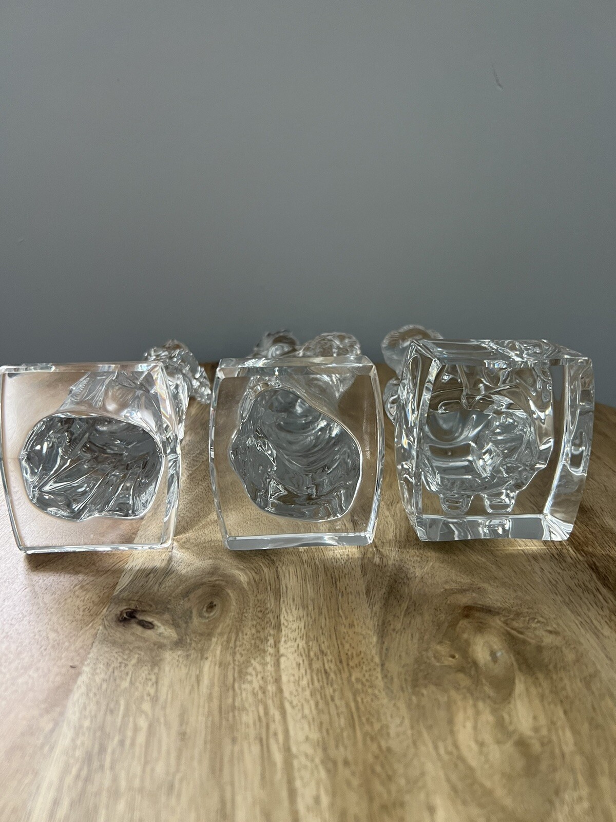 Set Of 3 Crystal D’Arques Paris Woman, Standing Lady And Geisha Figurine Statue