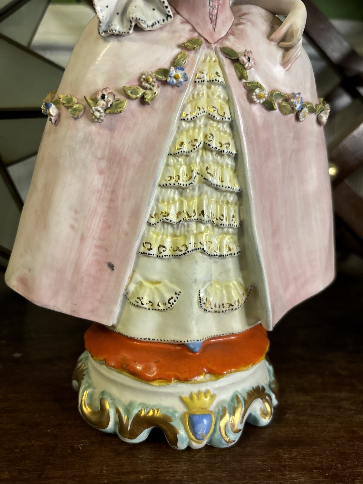VTG SIGNED RARE ELEGANT LADY MARIE ANTONETTE TARCISIO TOSIN POTTERY FIGURINE