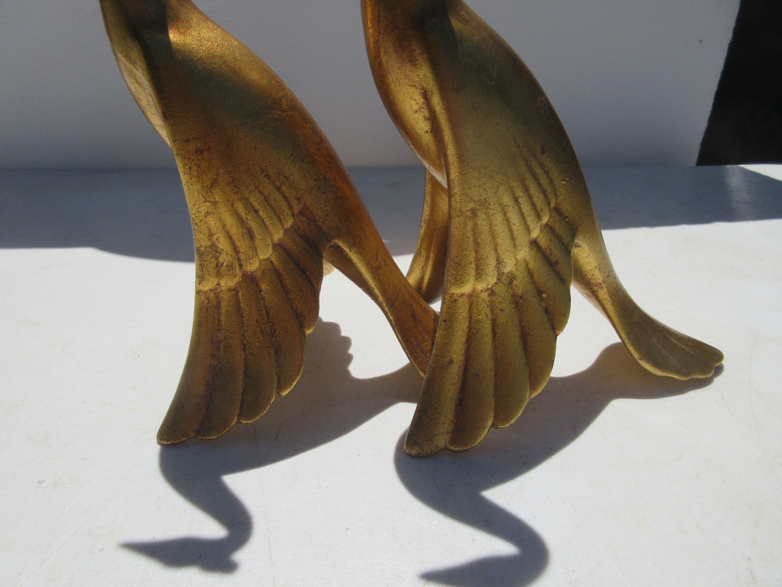 Vintage Anthony Freeman-McFarlin Pottery Peacock Pair Figurines Great Condition