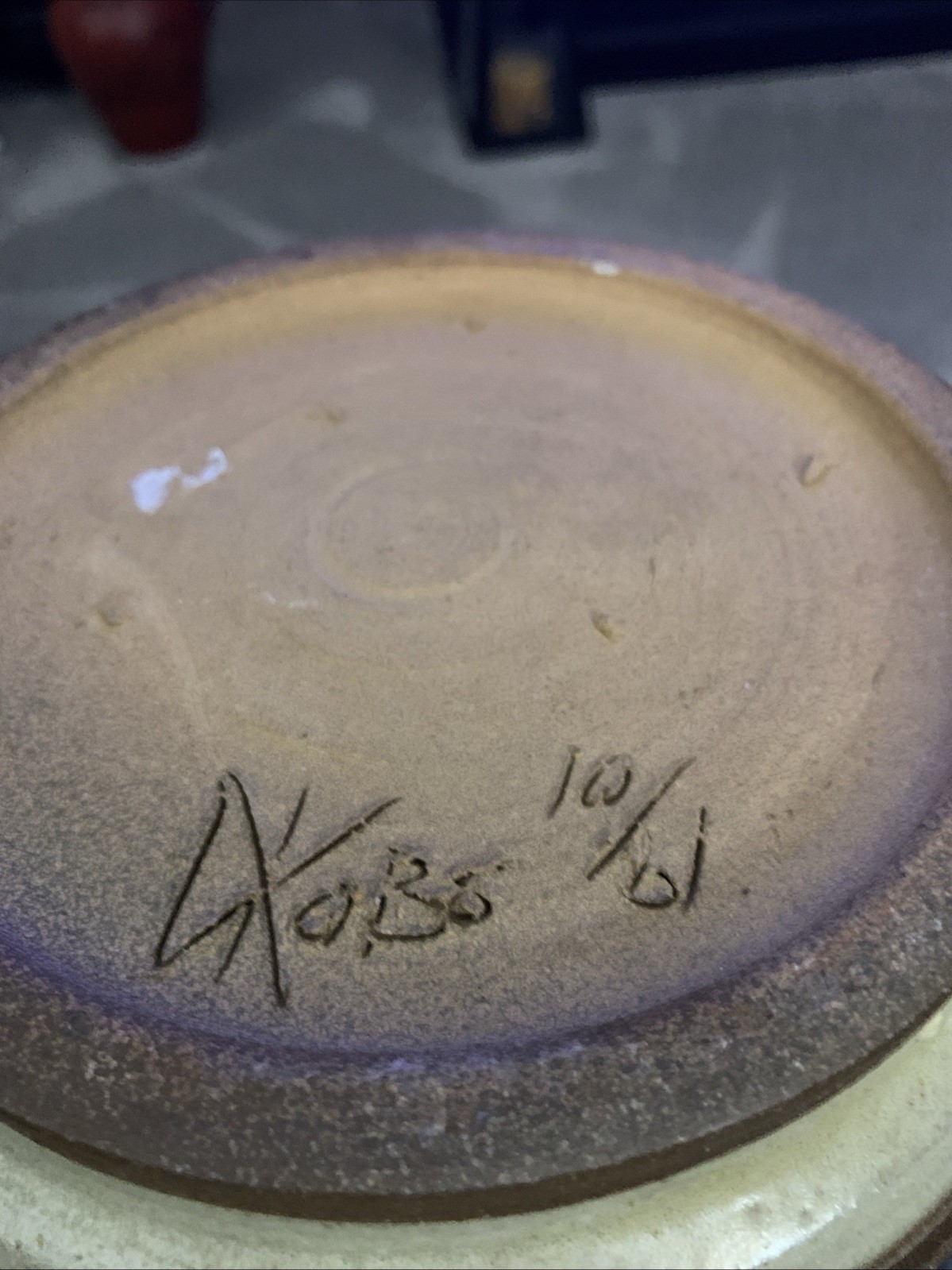 Studio Pottery Hand Thrown Vase Glazed, Signed, Drip, Brown no chips
