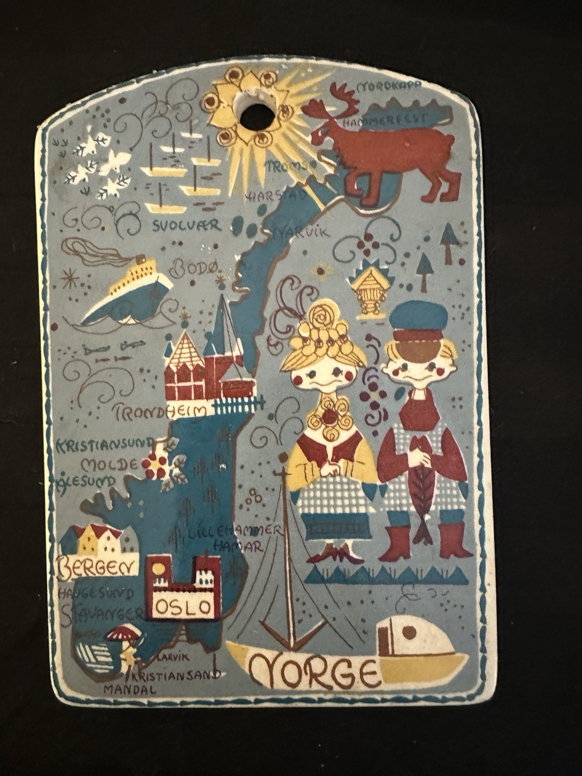 Stavangerflint Norway Vintage Tile For Wall Map
