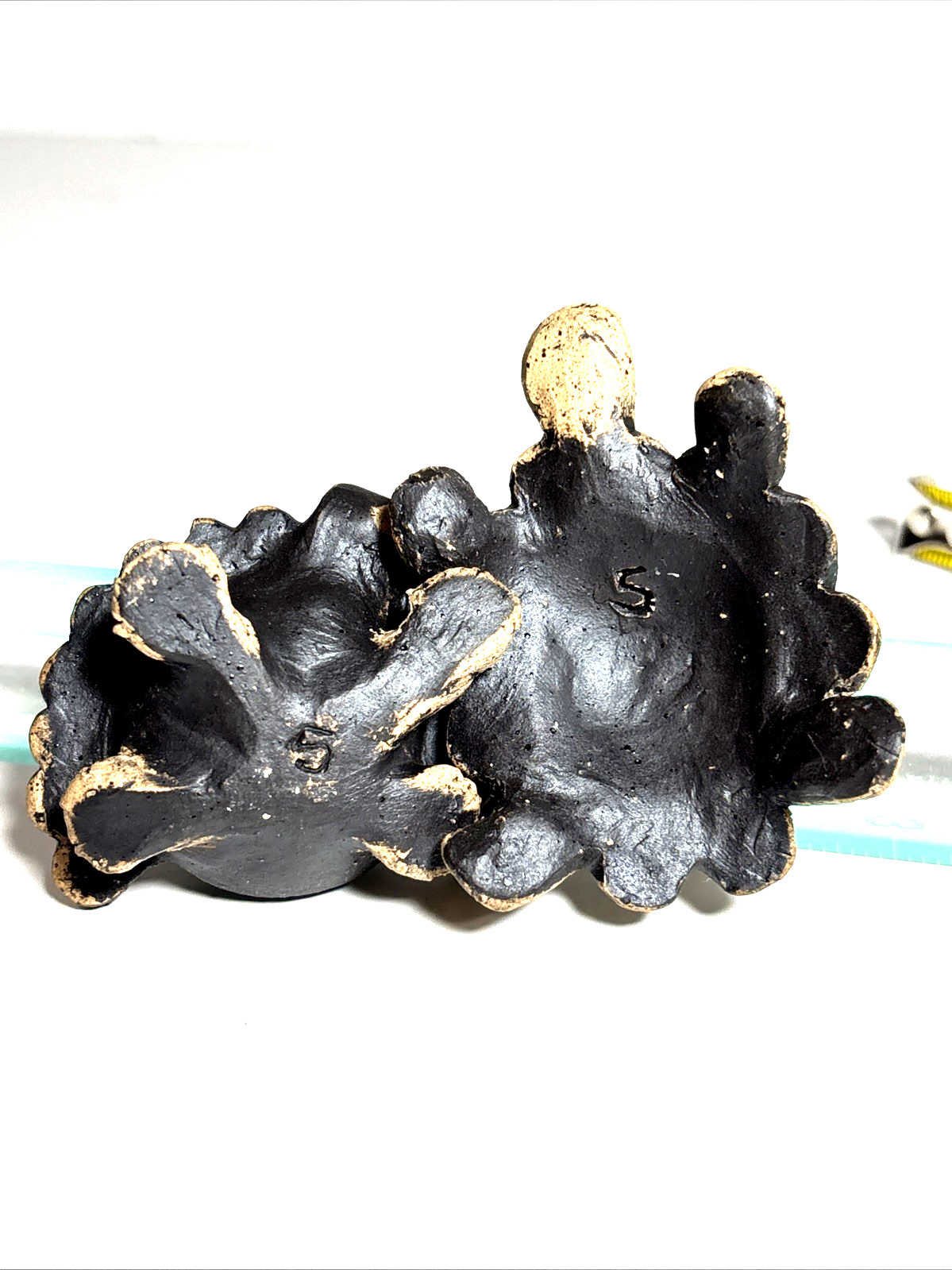 VTG Artisan Clay Turtle Trinket Box – Signed Peruvian Folk Art Stash Container