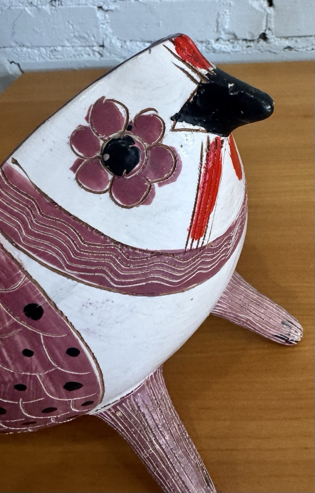 RARE Vintage Bitossi Italy Bird Bowl Dish Aldo Londi MCM Italian Pottery HTF