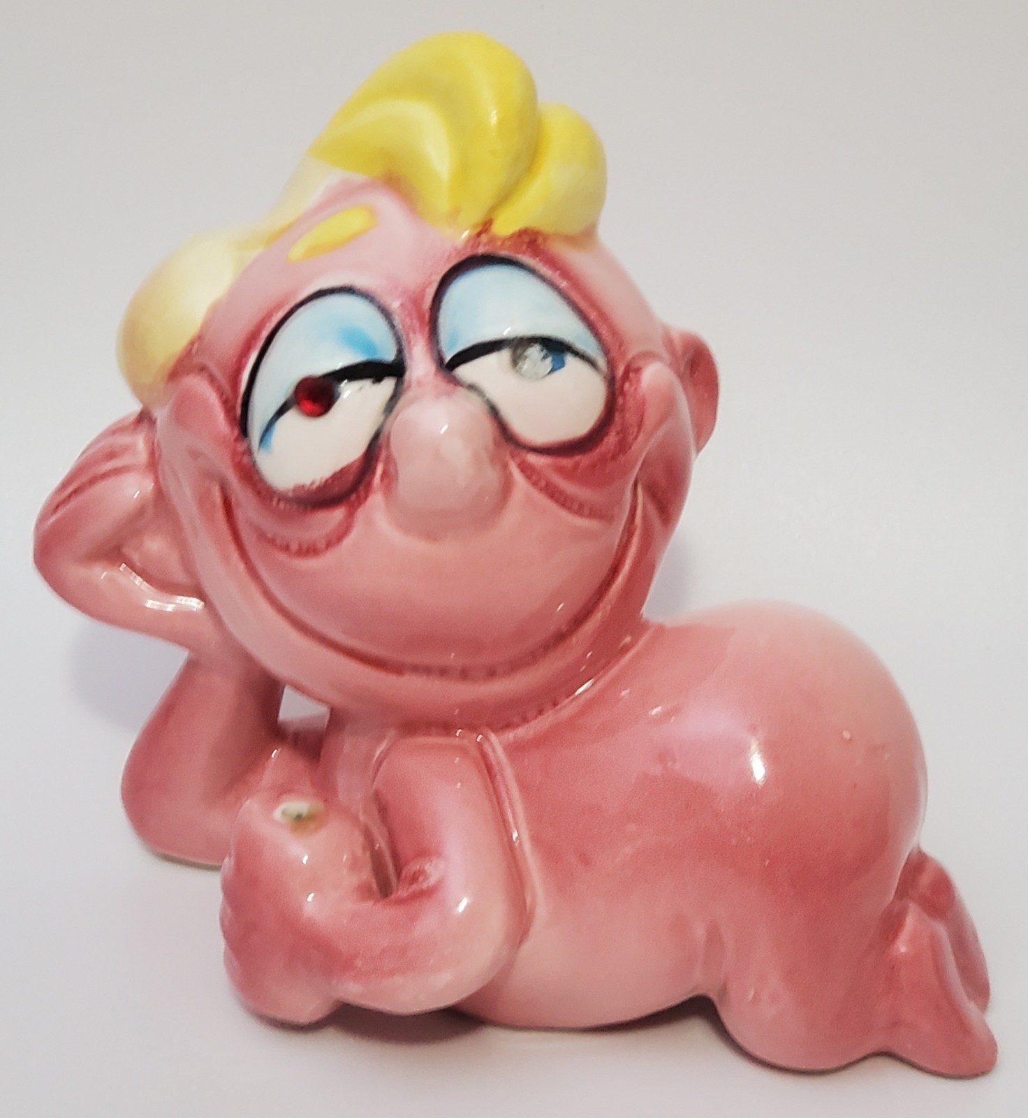 FLAWS Kreiss Psycho Pink Man Dreamy Love Weird Creepy Gag Gift Funny Whimsical
