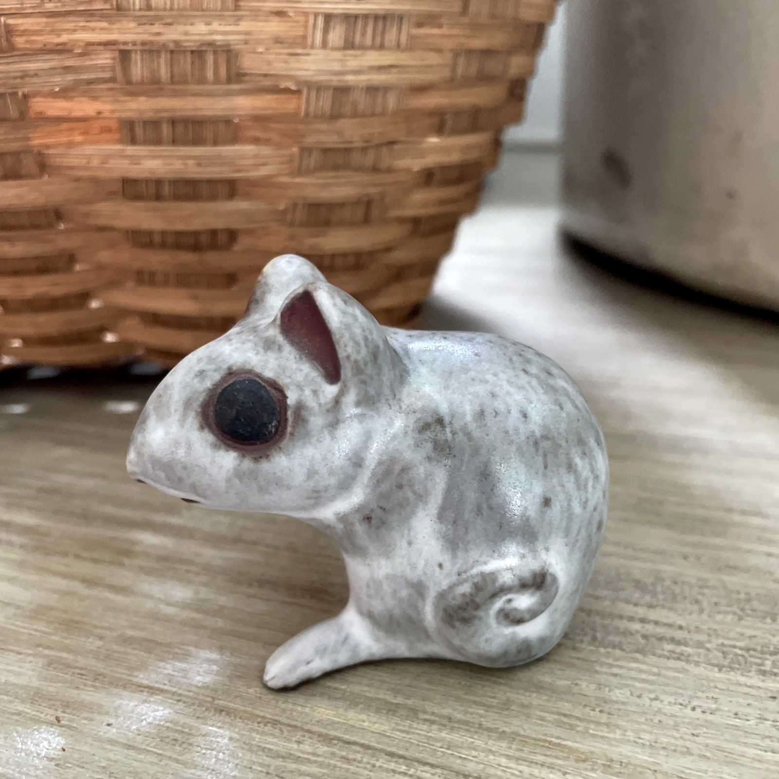 VTG Andersen Studio Design Pottery Dormouse Field Mouse Figurine Signed Maine