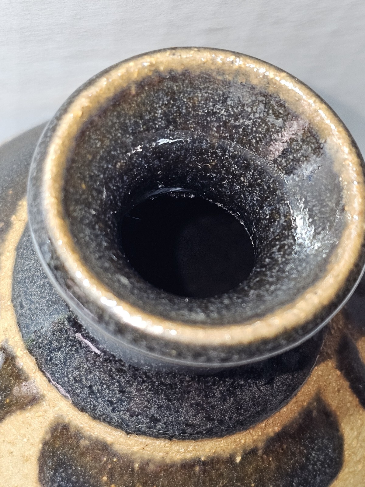 Original Aspen Art Potter Vase Handcrafted 4.5″ tall x 3″ Wide Colorado Signed