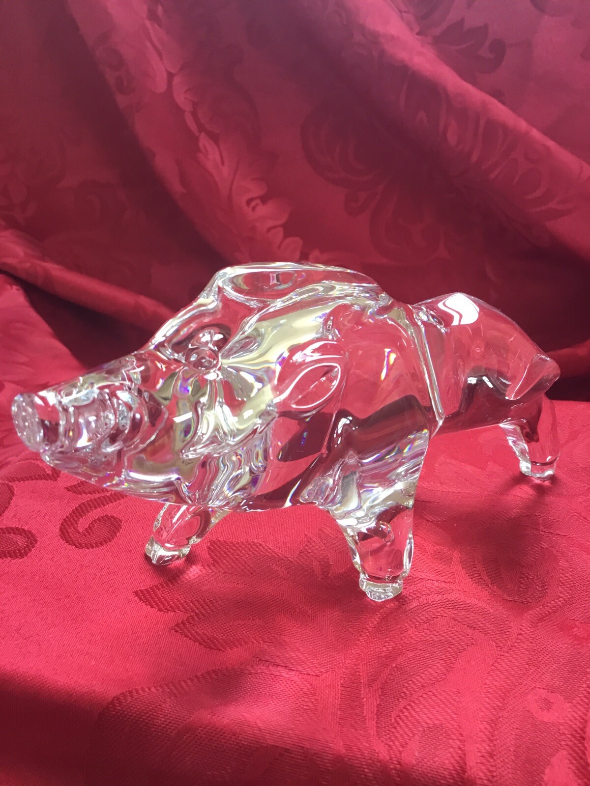 NEWIB FLAWLESS Stunning BACCARAT Glass ZODIAC 2019 Crystal BOAR PIG HOG Figurine