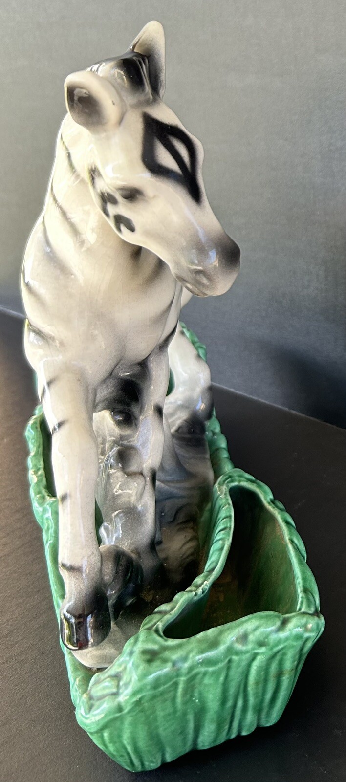 California Pottery Zebra Ceramic Planter Lane & Co Mid Century 1952 Mid Century