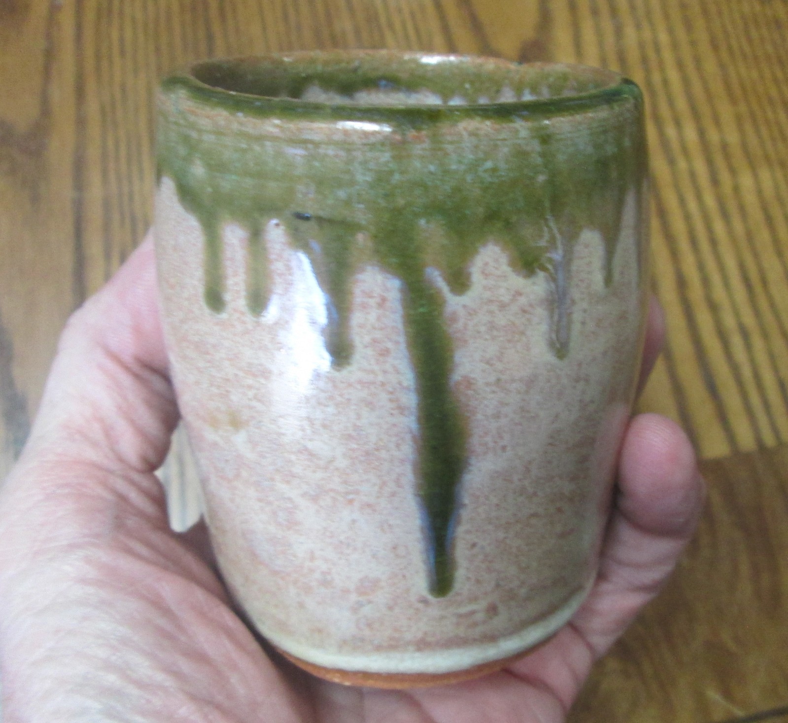 Vintage Brown’s Pottery Drip Glaze Cup, Vase, Pencil Holder-Arden, N.C.-Signed