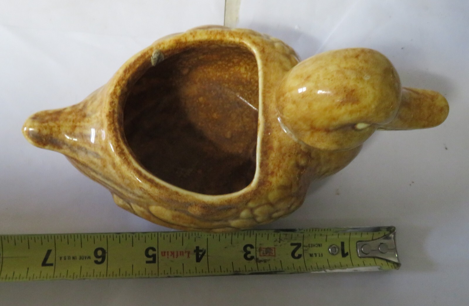 Haeger Duck #273 Planter Pot Made in USA Brown Vintage Collectible 7 1/2” x 4”