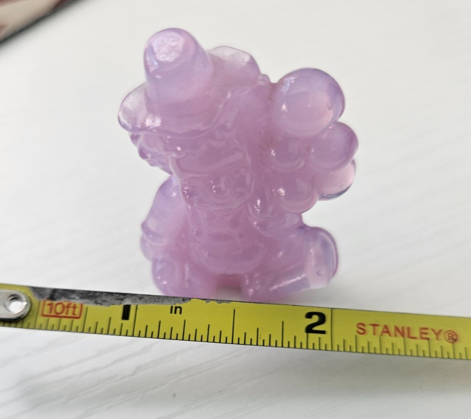 VTG Mosser Lavender Glass MC Pee Wee Clown – 1-5/8″ – UV Reactive