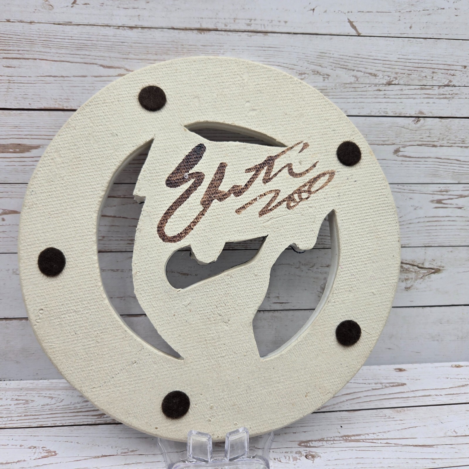 Pike Place Market Seattle Fish Trivet Plaque Ceramic Handmade 2000 Signed