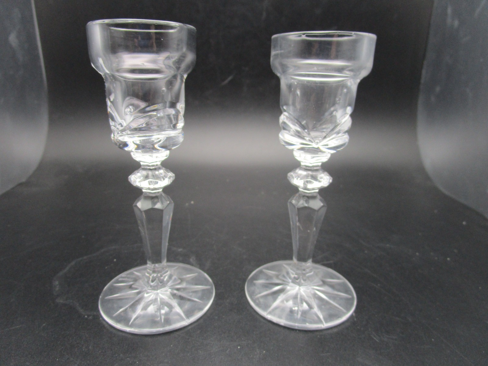 Waterford Marquis Candle Stick Pair 4.75 Inches Lead Crystal Made In Ireland