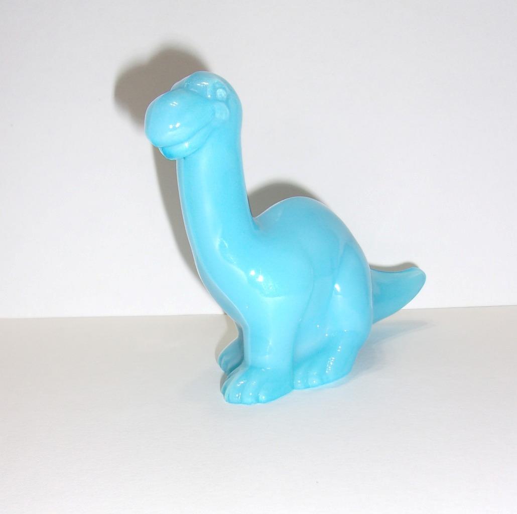 Fenton Glass Robin’s Egg Blue Dinosaur Figurine Mosser Made In USA