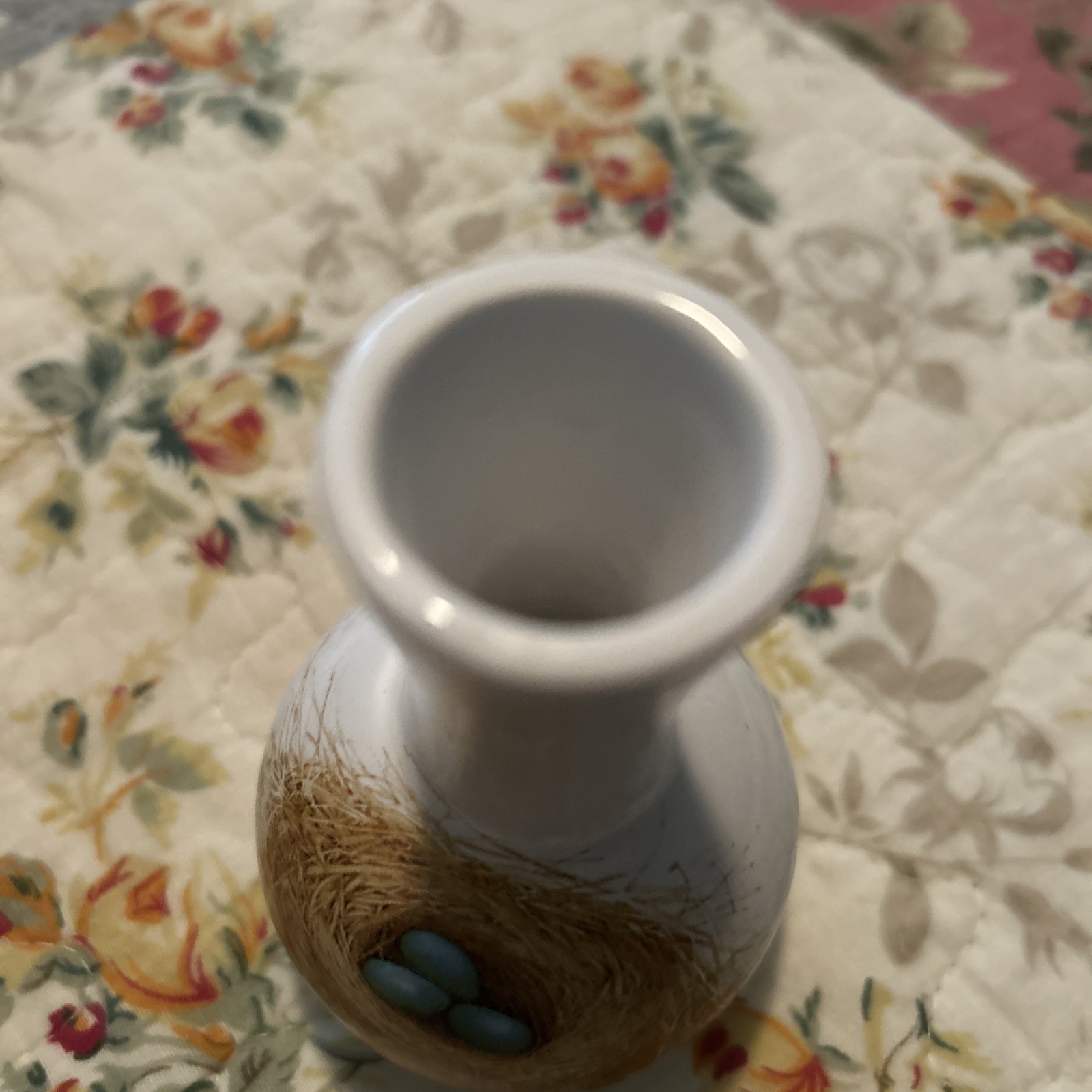 Nature’s Journey by Marjolein Bastin miniature bud vase with bird nest and eggs