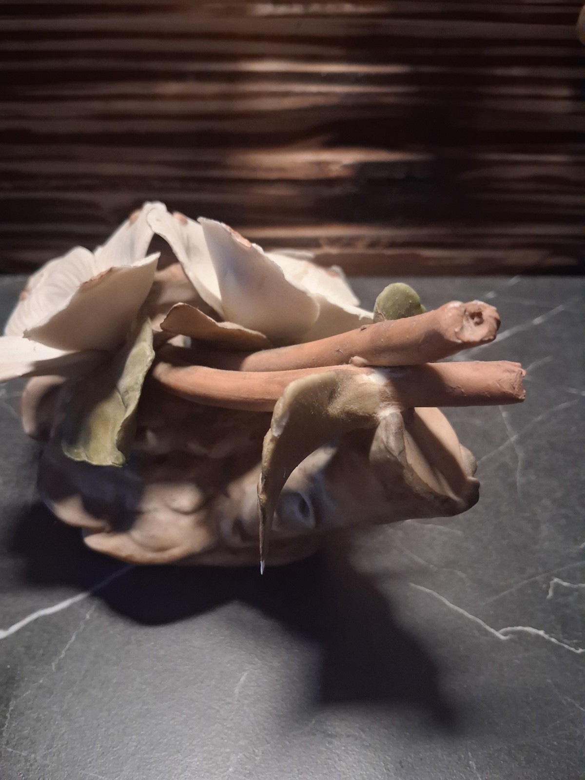 Ceramic And Clay Flower Figurine Decor