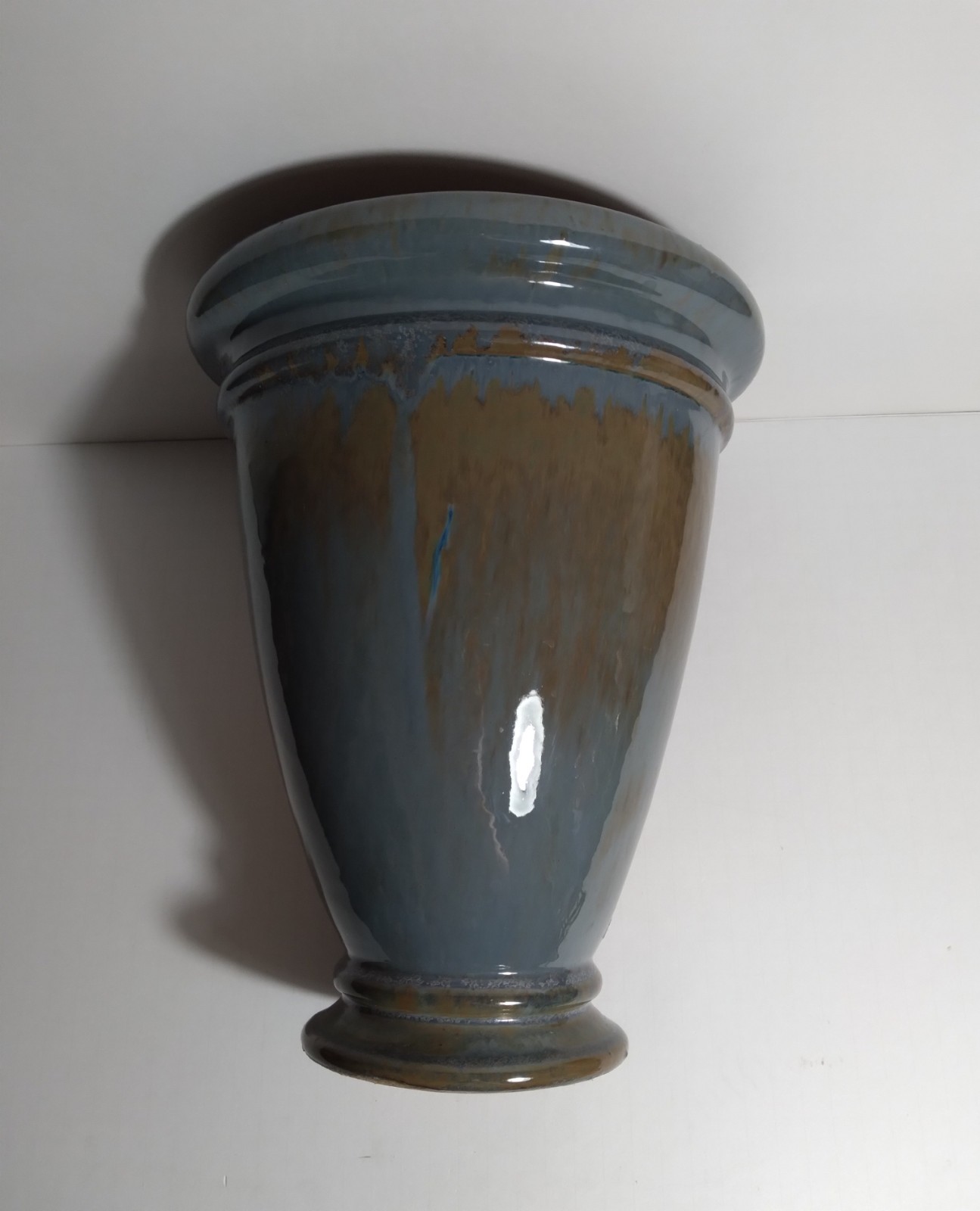 Stoneware Urn Planter Pottery Garden Patio Home Decor Heavy 8 lbs