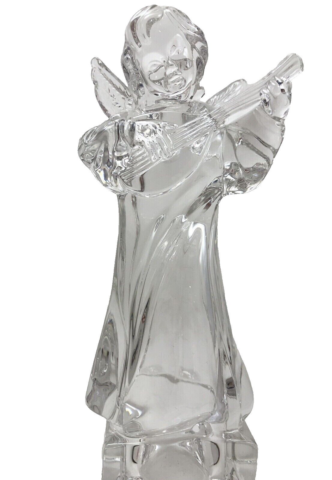 Mikasa Angelic Mandolin Figurine Lead Crystal Herald Collection 8 1/4″ Germany