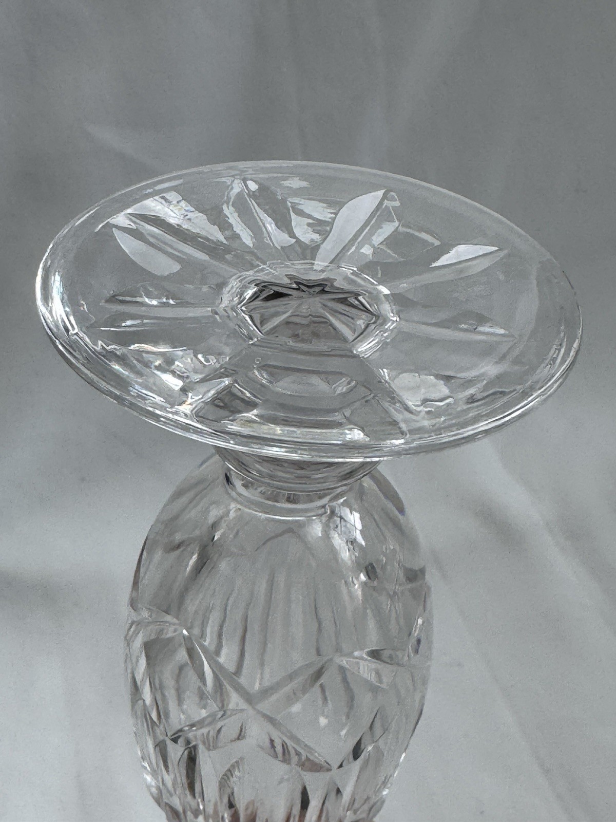 Waterford Crystal Bud Vases LOT 2 ENIS & TRAMORE Patterns 7” 9.25” Signed