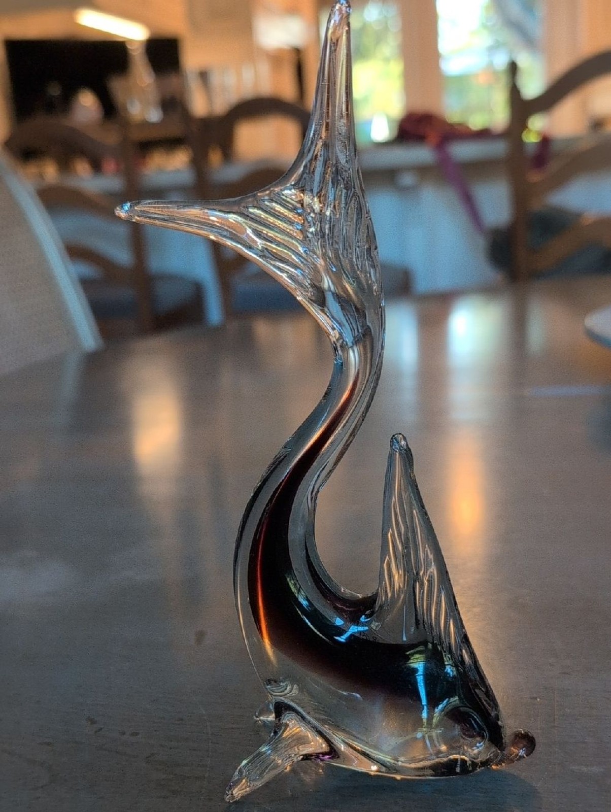 Formia Vetri De Murano Dolphin Figurine- Made In Italy.