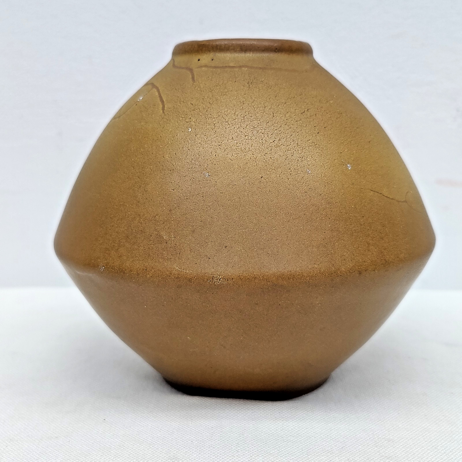 Van Briggle Vase 1905 Design Shape 336 Chocolate Brown Possibly Ambrose Schlegel