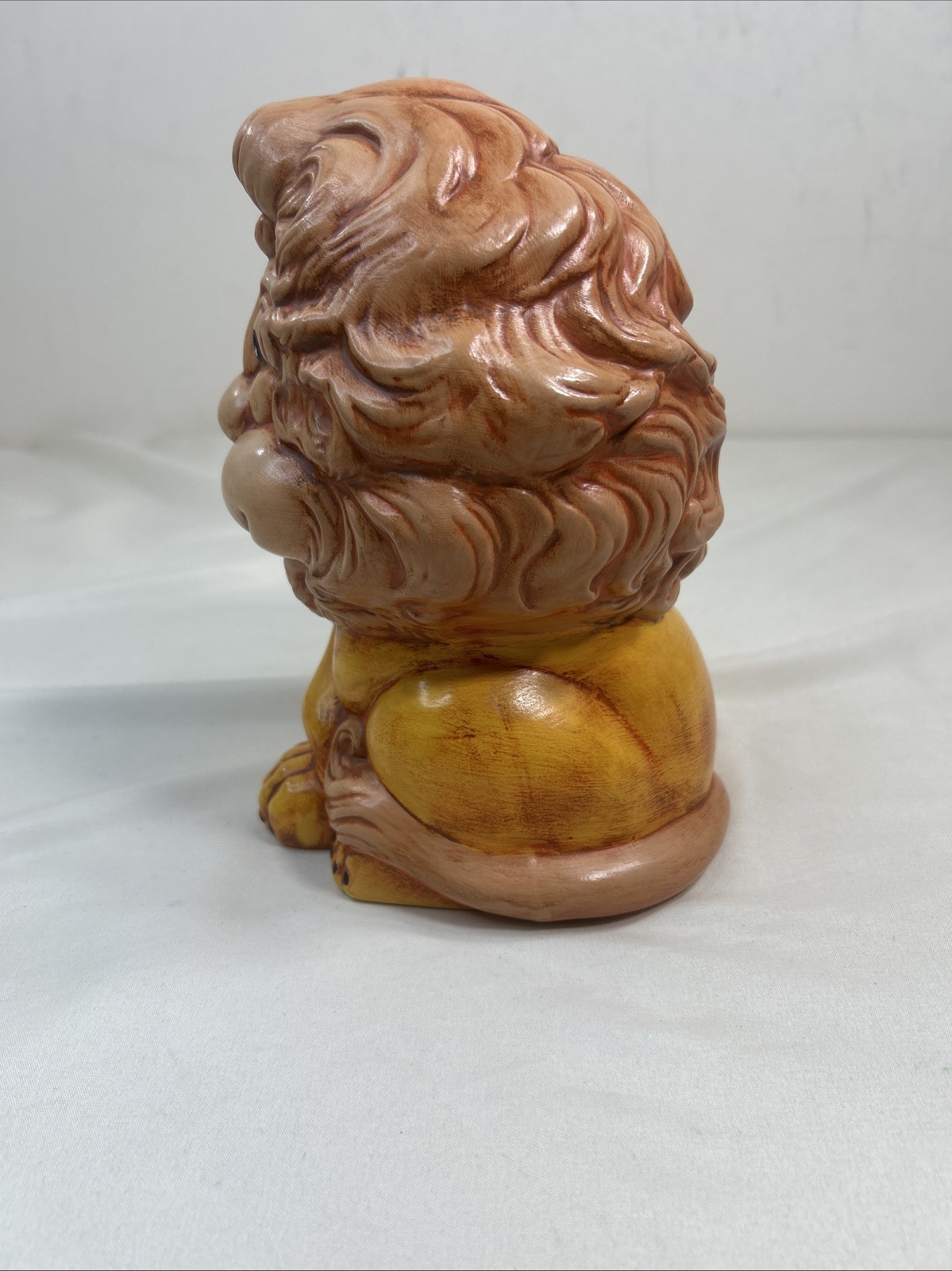 Vintage Atlantic Mold Pattie The Lion Figurine 1970 Signed RAM Ceramic