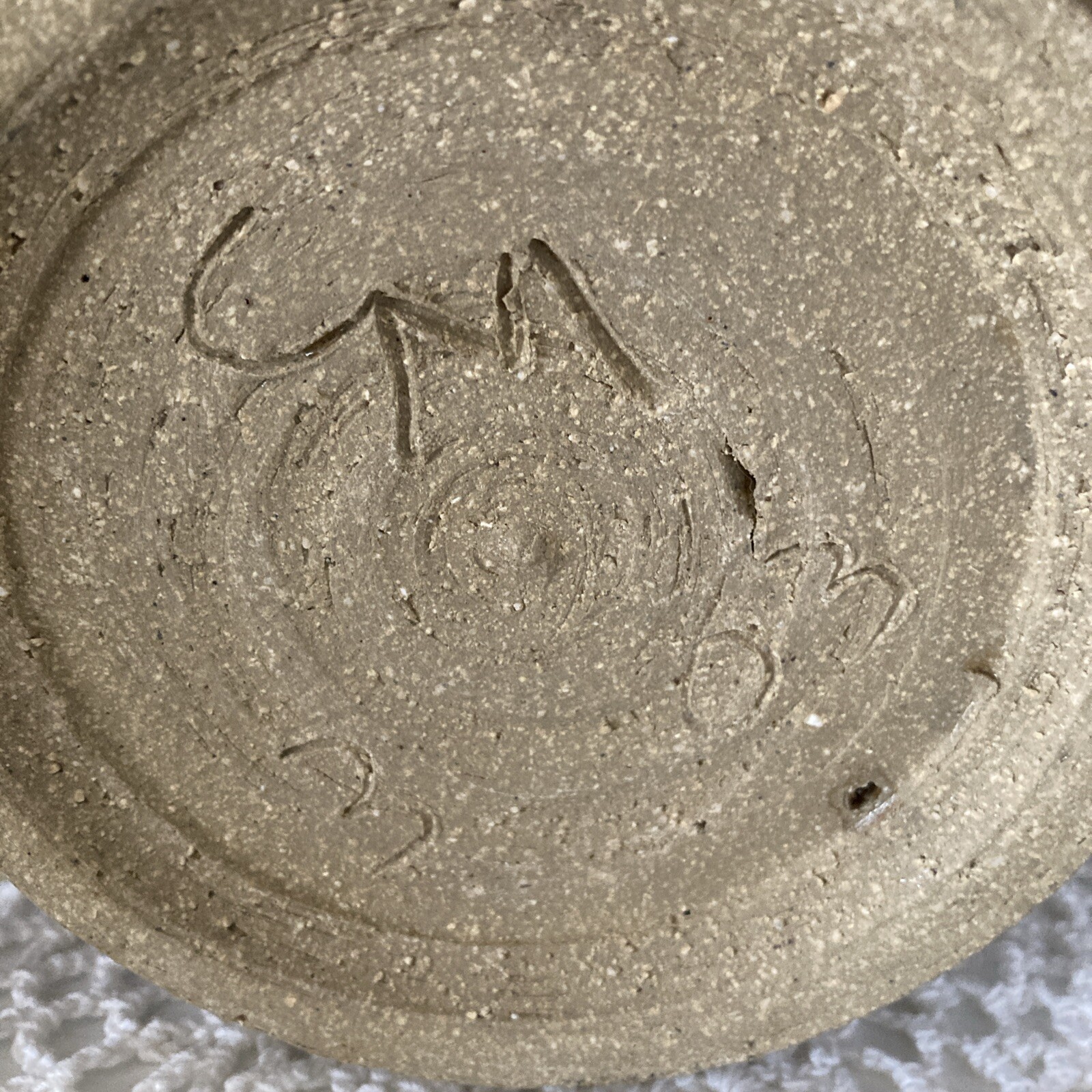 CM Pottery Vase Signed Hand Crafted Earthtone Studio Art Pottery Primitive 3-63