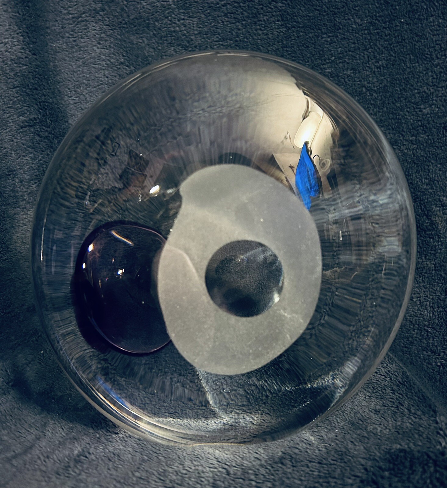 Glass Sculpture By Hanne Dreutler (1972-2009) for Studio Ähus Sweden 7.25”x7.25”