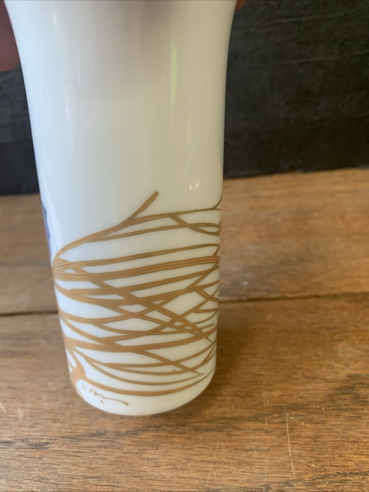 Vintage Rosenthal Studio Line Porcelain Le Foll Pigeon Butterfly Arund Vase