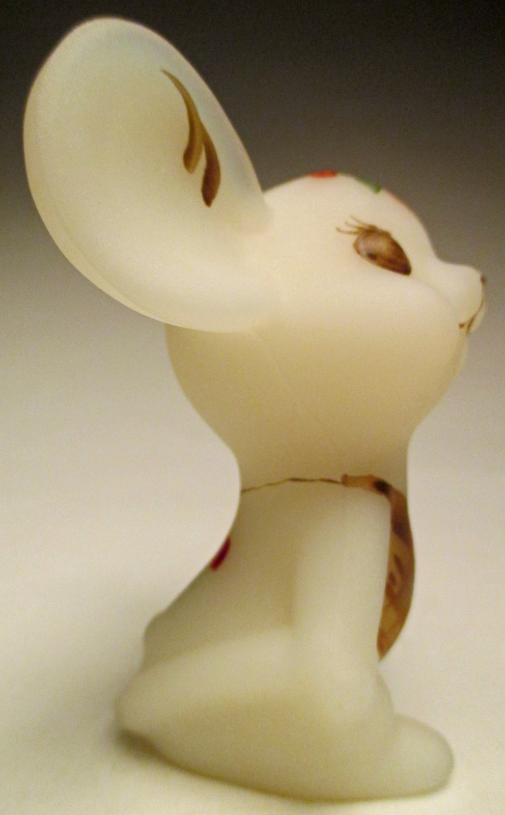 Fenton Art Glass Twining Berries #5148JX Christmas Mouse Hand Painted from 1998