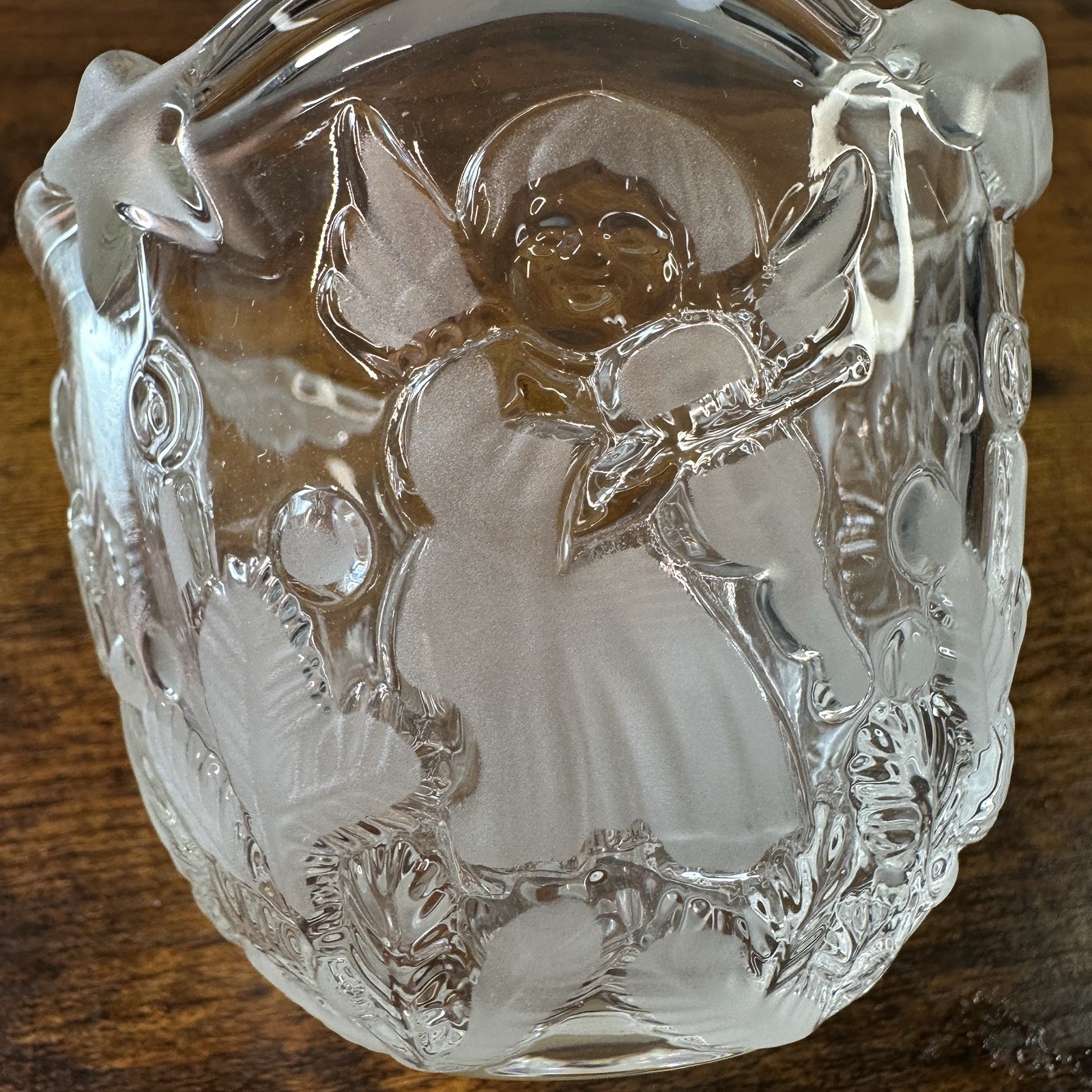 Mikasa Holiday Lights Christmas Crystal Votive Tea Light Candle Holder Germany