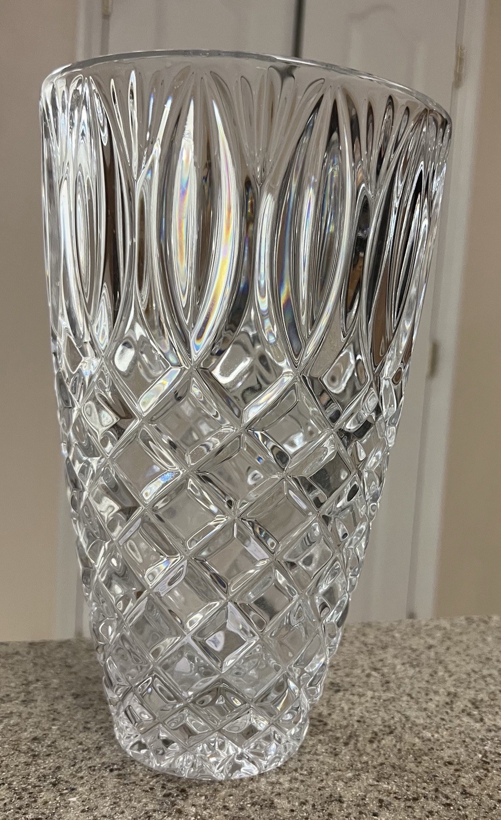 New -Vintage- WATERFORD – GRANT – 10in (25 cm) Vase New Old Store Stock