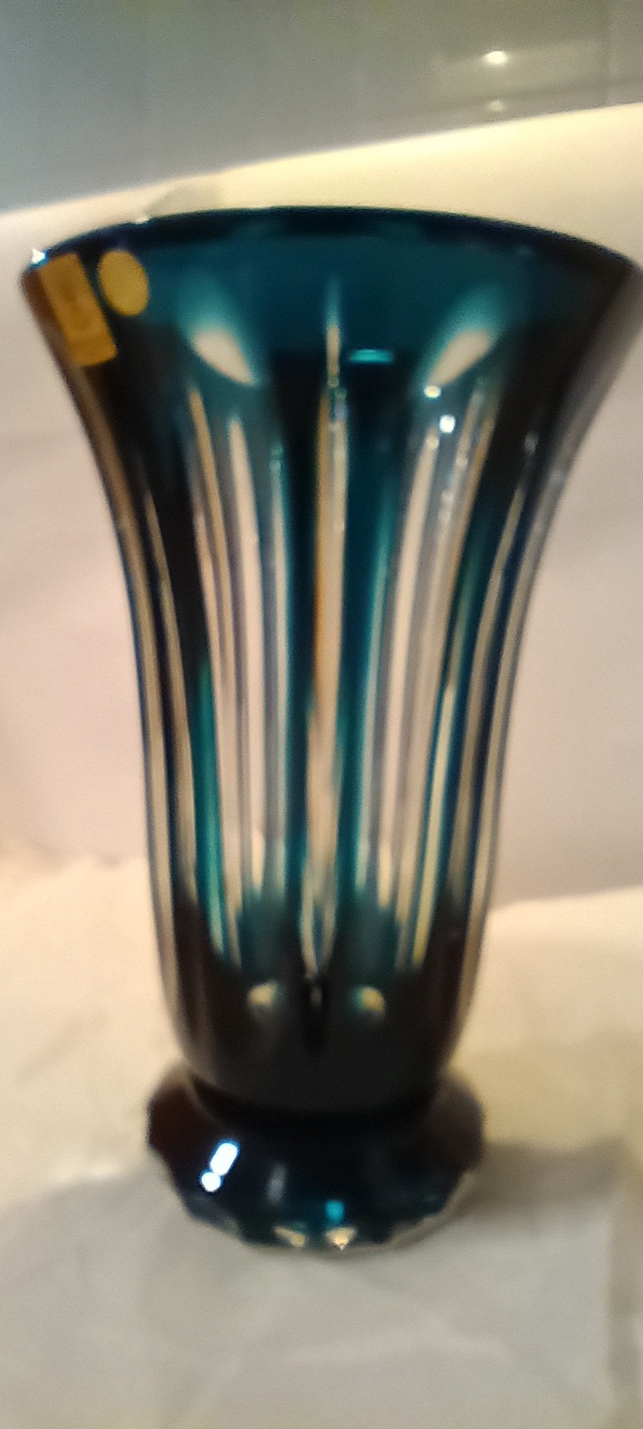 Caesar Crystal Bohemiae Visu Lead Crystal Banquet Vase 24% PbO Czech Republic
