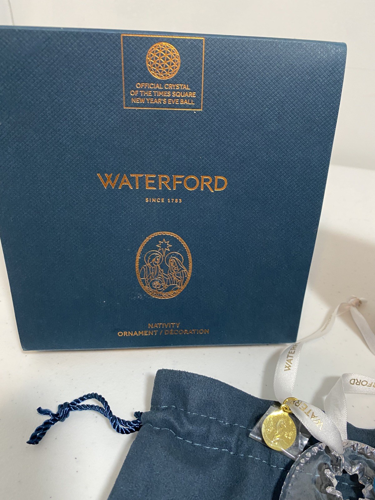 Waterford 2020 Crystal Nativity Ornament 3.5″ Boxed w/tag # 1055085