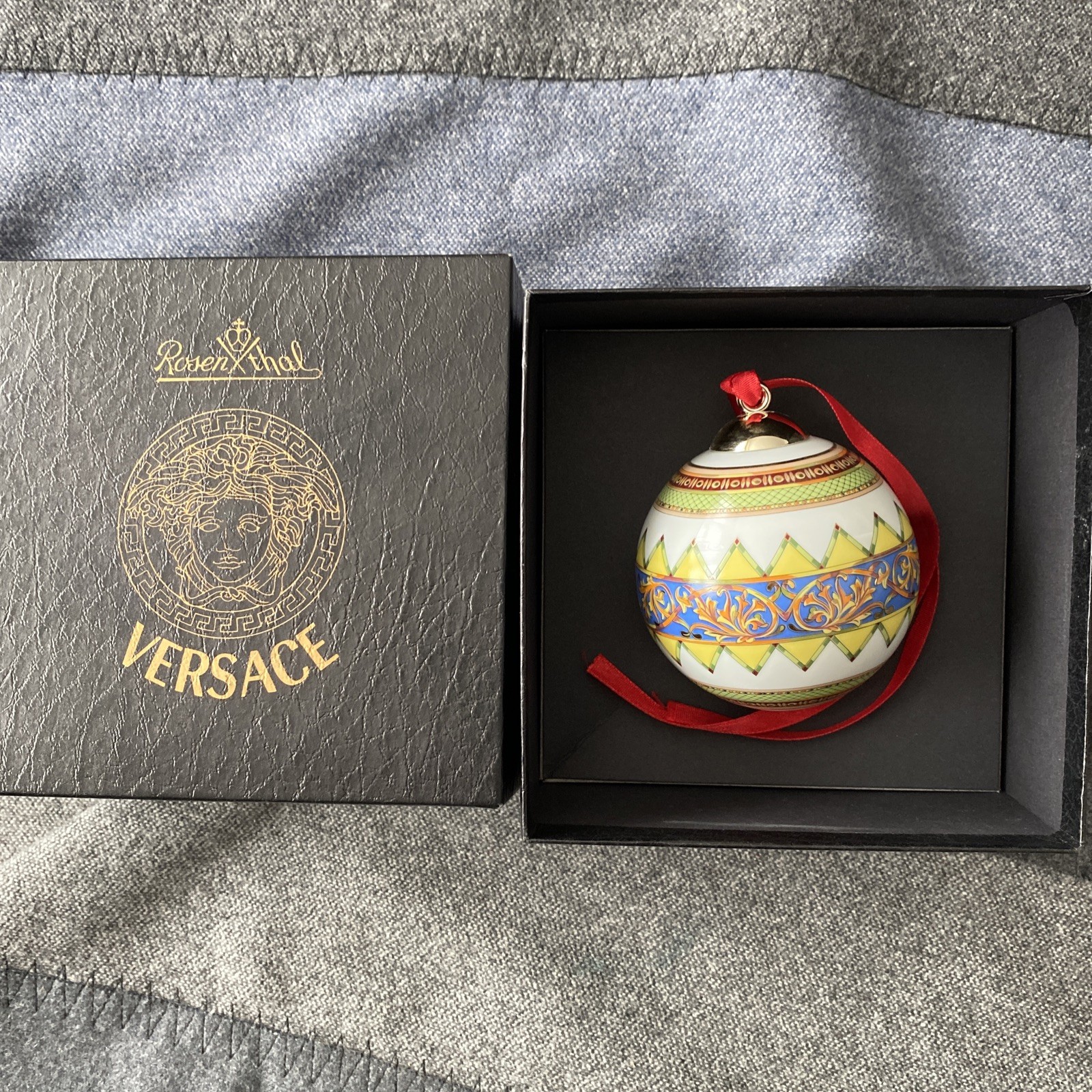 Versace Christmas ball Russian dream ornament 3″