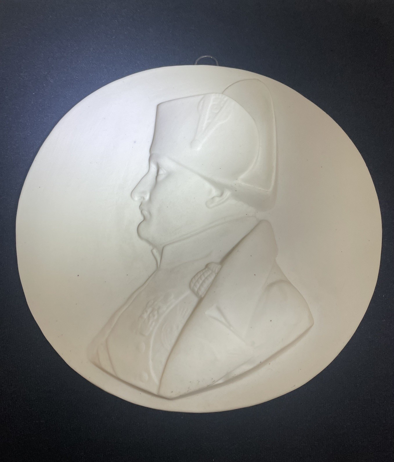 Bisque Bas Relief Plaque of Napoleon Bonaparte
