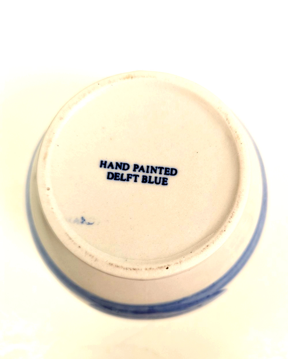 VTG Delft Blue Hand Painted Windmill Pot Made in Holland 4-1/2″ by 5 -1/2″