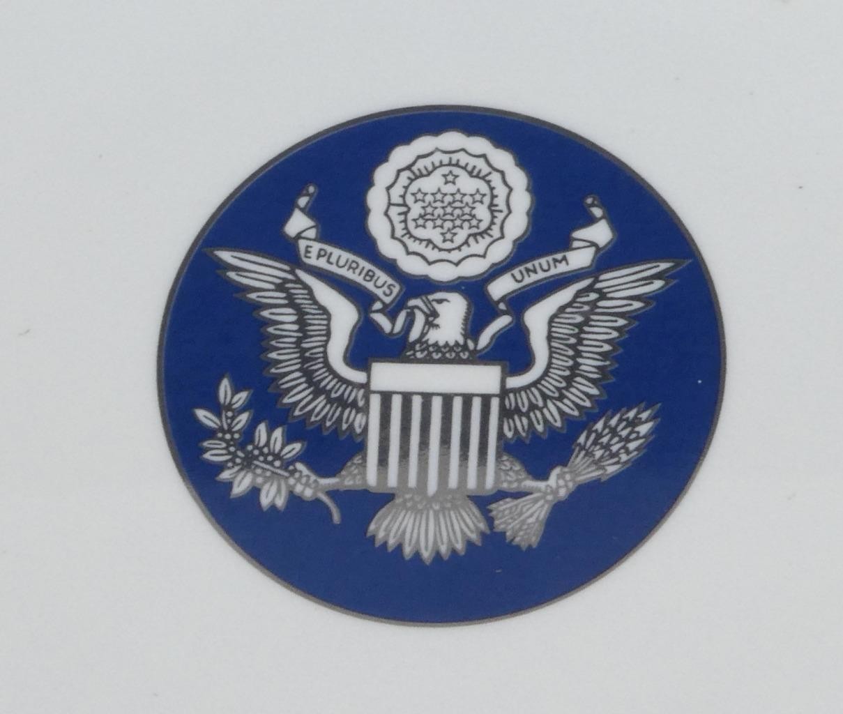 Vtg Syracuse China Dinner Plate Great Seal Of The United States American Eagle !