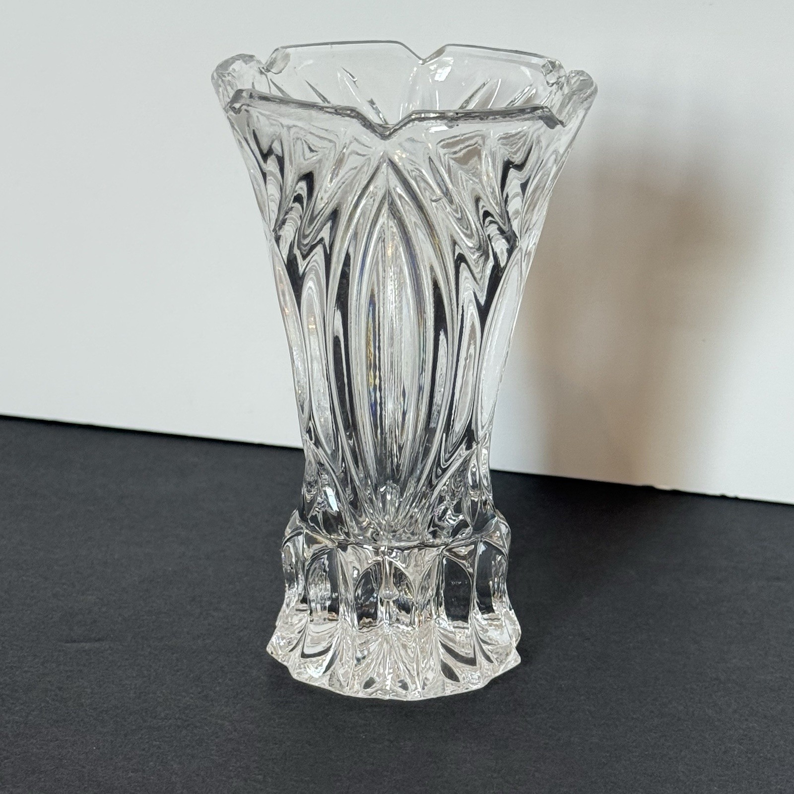 Small Vintage Crystal Vase, 4.5 Inches