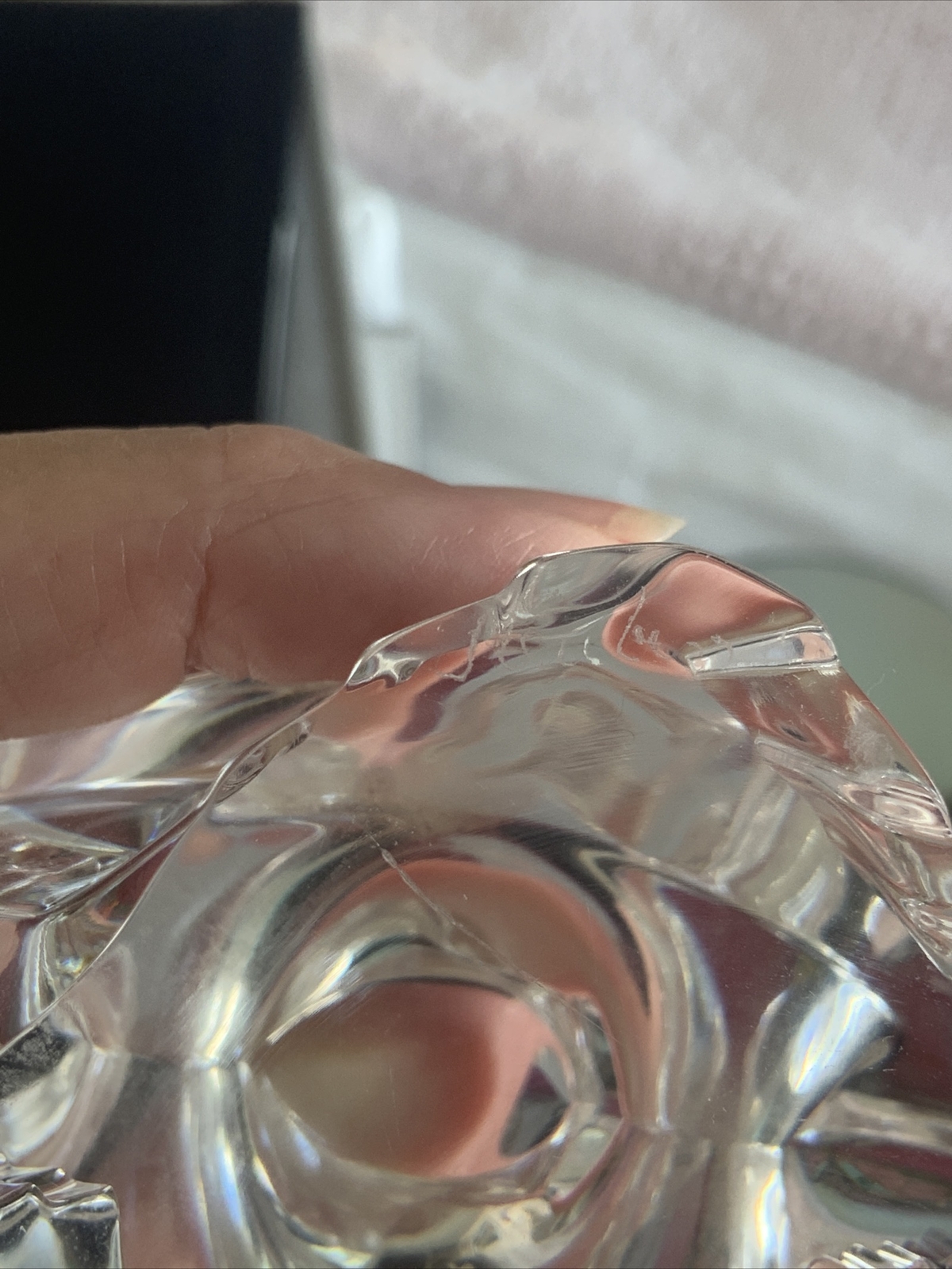 Steuben Eagle signed crystal paperweight 3.25” x 4.25″ Designed Lloyd Atkins