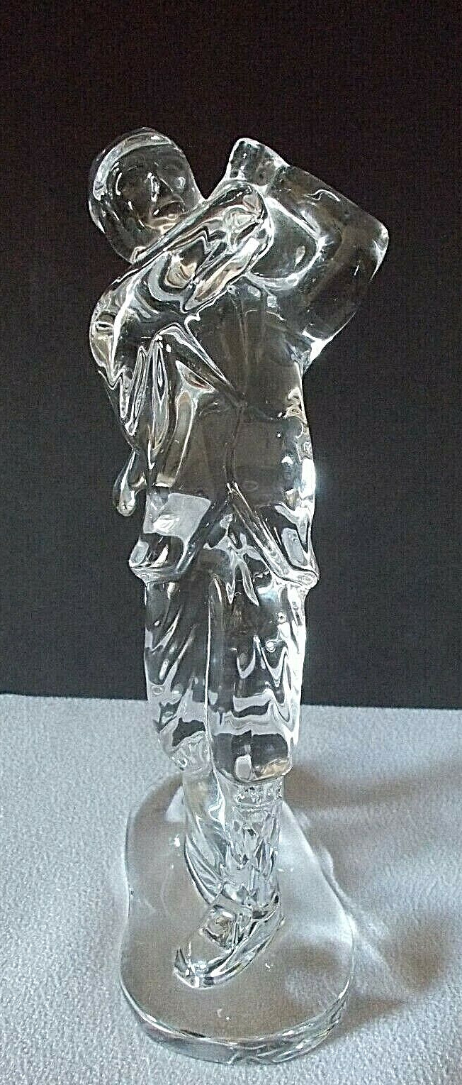 Marked Waterford Crystal Male Golfer Measures 6-1/2 inches high.