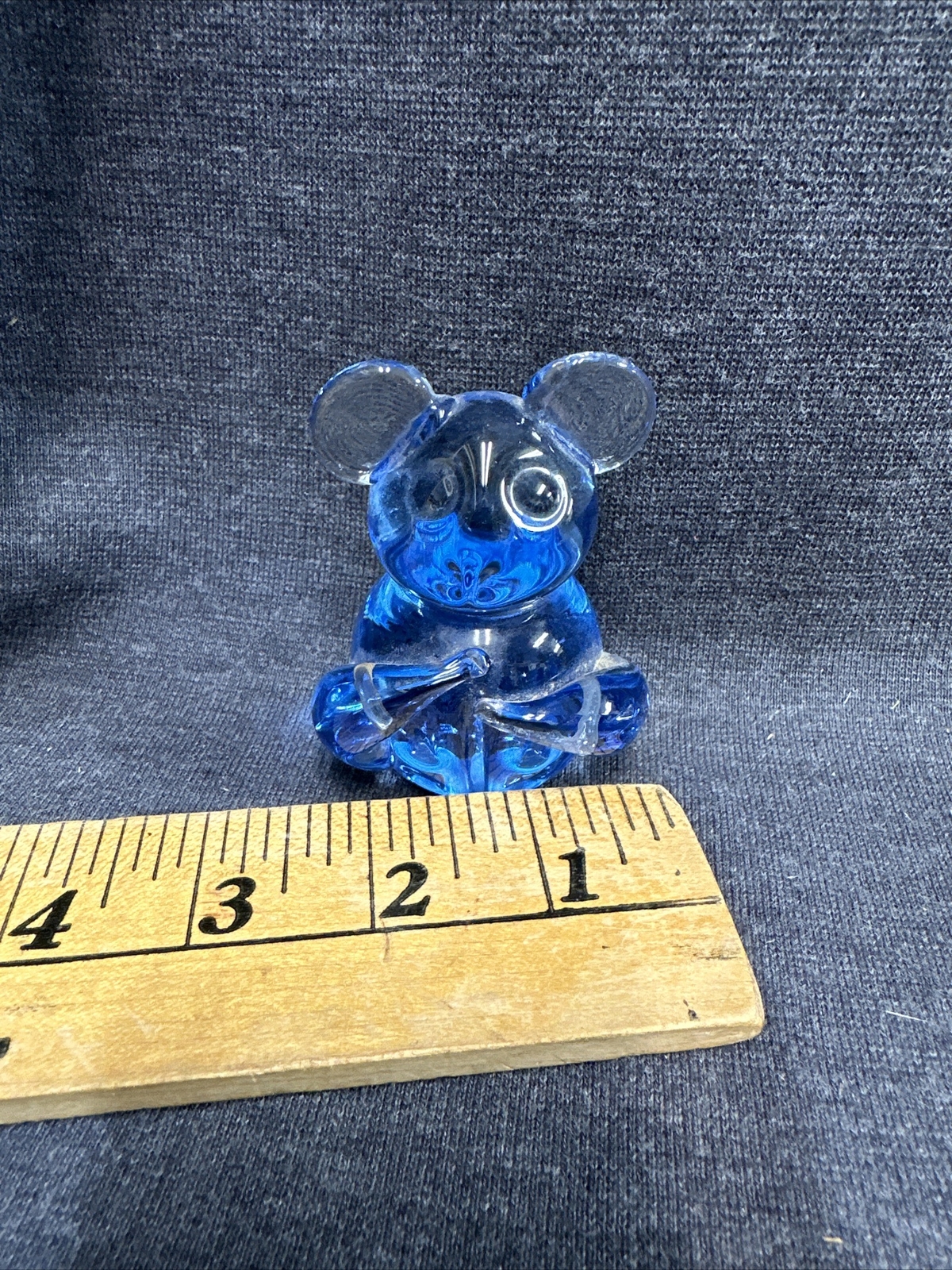 Gallery Blue Glass Koala Bear Paperweight United States Commemorative Fine Arts