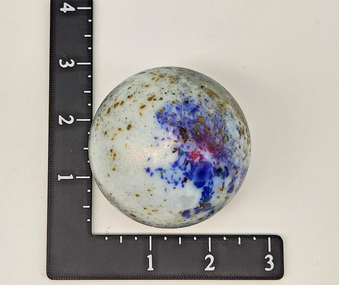 Rare Lotton Art Glass Studio Paperweight Signed 2005