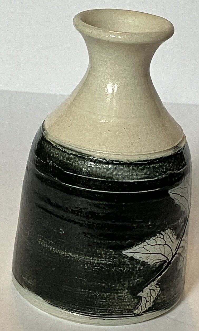 Studio Art Pottery Vase 4.75 Inches Green